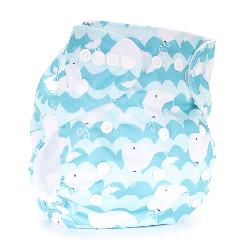 Baby tyg blöjor återanvändbara blöjor karaktär unisex baby vård byxor vattentät ficka tyg blöja baby shower