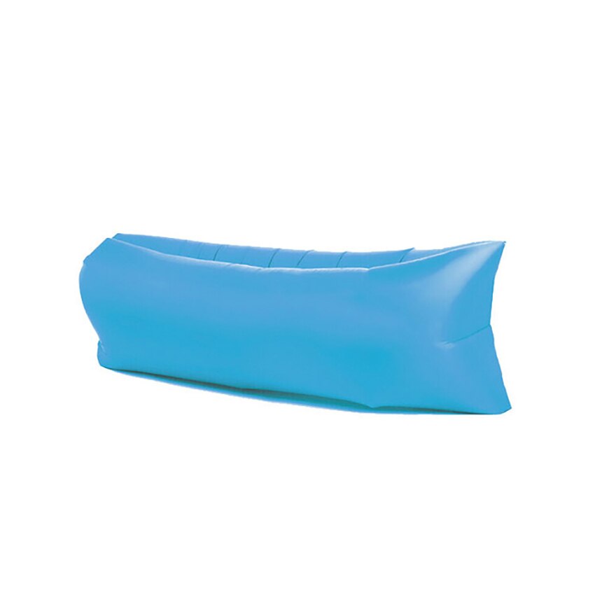 Camping Outdoor Inflatable Sofa Beach Lazy Inflatable Sofa Sleeping Bag Inflatable Bed Fast Folding Air Sofa for Adults: Blue