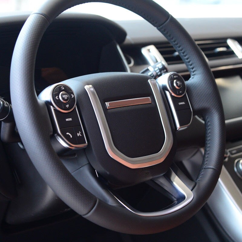 ABS Chrome Steering Wheel Sequin Trim For Land Rover Discovery 5 For Range Rover Autobiography Car Accessories