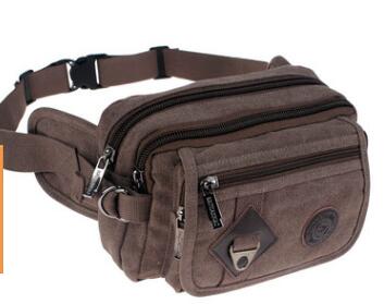 Canvas Messenger Bag Zakken Rijden Anti-Diefstal Kleine Pakket Mannen Taille Tas