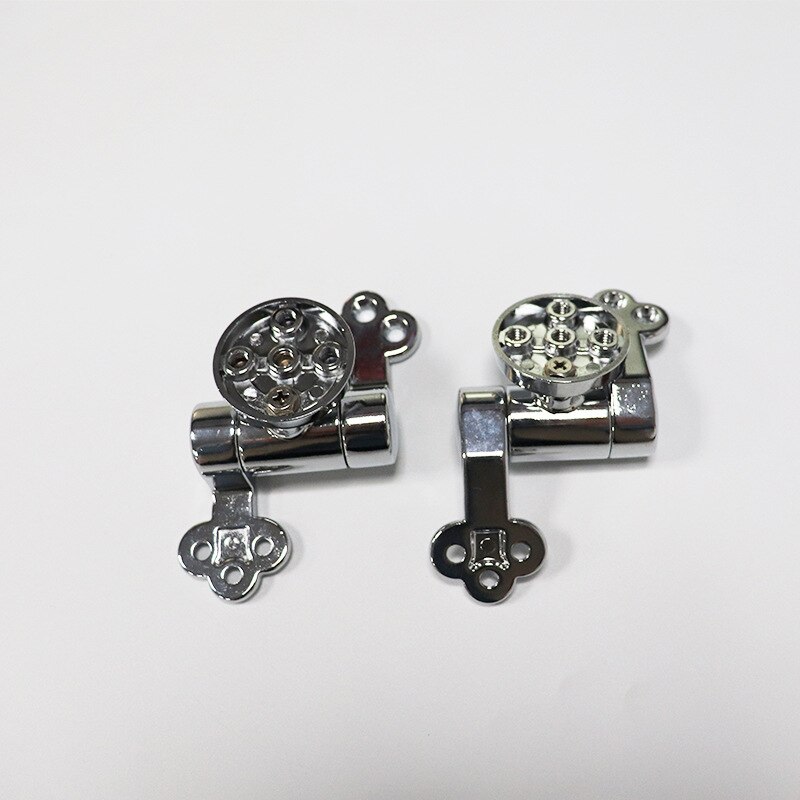 1Sets Toilet Seat Hinges Zine-alloy Hinge Flush Toilet Cover Fixing Mounting Connector for Closestool Standard Replacement Parts