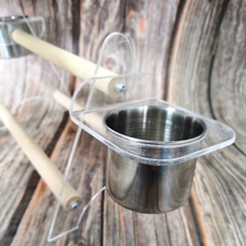 Fågellekställ cockatiel lekplats gym lekhage triangulär fågelställ rackmatare för små medelstora papegojor