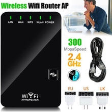 300Mbps 2.4Ghz Draadloze Wifi Range Extender Signaal Booster Mini Repeater Router Ap Met 2 Ethernet-poort En Wps functie 3 In 1