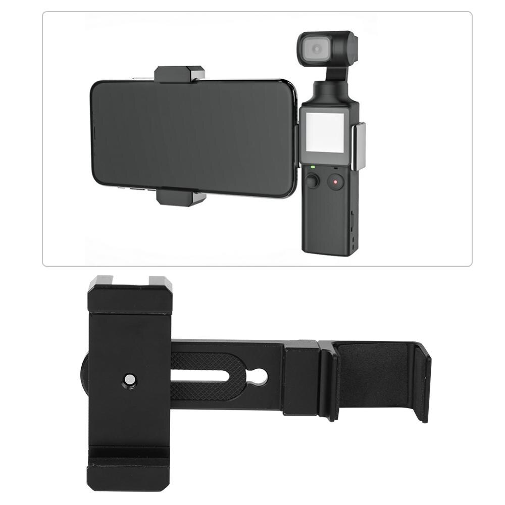 Portable Trépied Support avec Téléphone Clip De Fixation Lumière LED 1/4 "trou de vis D'expansion Kits Pour FIMI paume CARDAN CAMÉRA Accessoires: Only Phone Clip