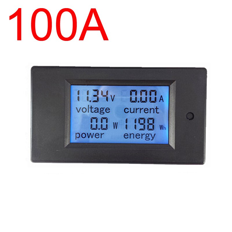 0 to100 a DC LCD display DC multifunction meter Wh , kWh ,ampere ,voltage,power,Energy meter, DC multifunction panel meter