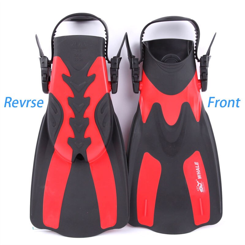 Pinne da nuoto per immersioni subacquee per Snorkeling professionale per balene trekking per pinne da immersione professionali per pinne da nuoto: rosso / XS-M