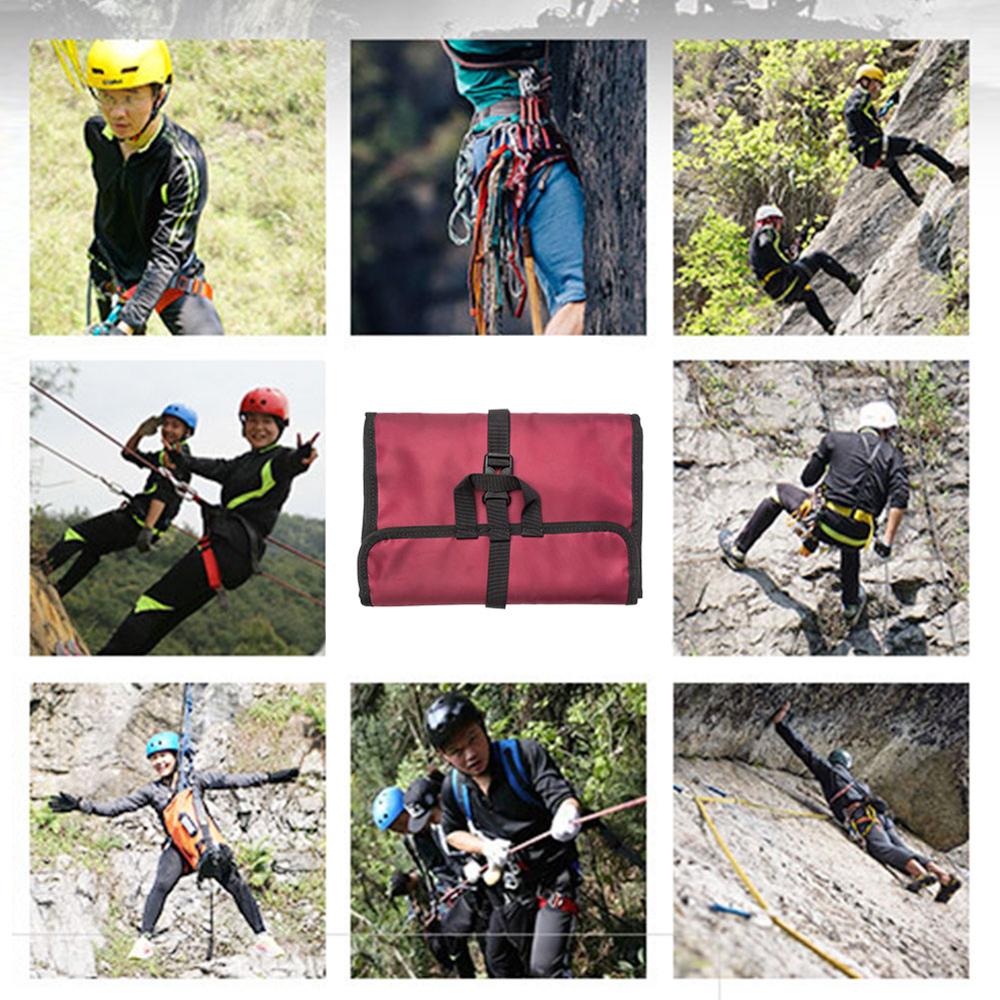 Opbergtas voor buiten, rotsklimuitrusting, opbergtas voor snel oprollen, hangende opbergtas voor buiten, georganiseerde opbergtas