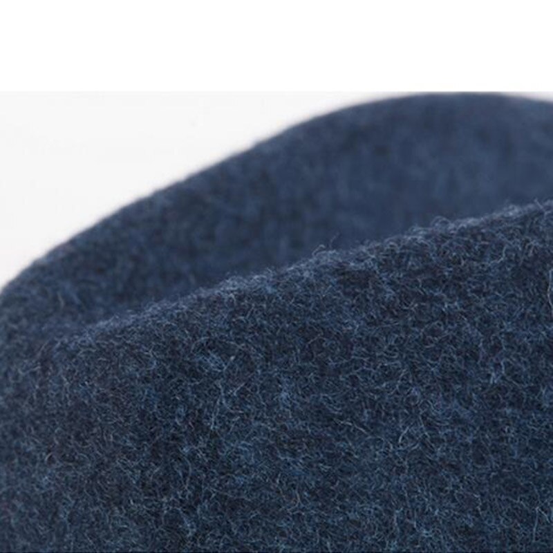 Ull kvinnor homburg fedora hatt med kort brim trilby filt båt jazz hatt med blått band bra pack  a18