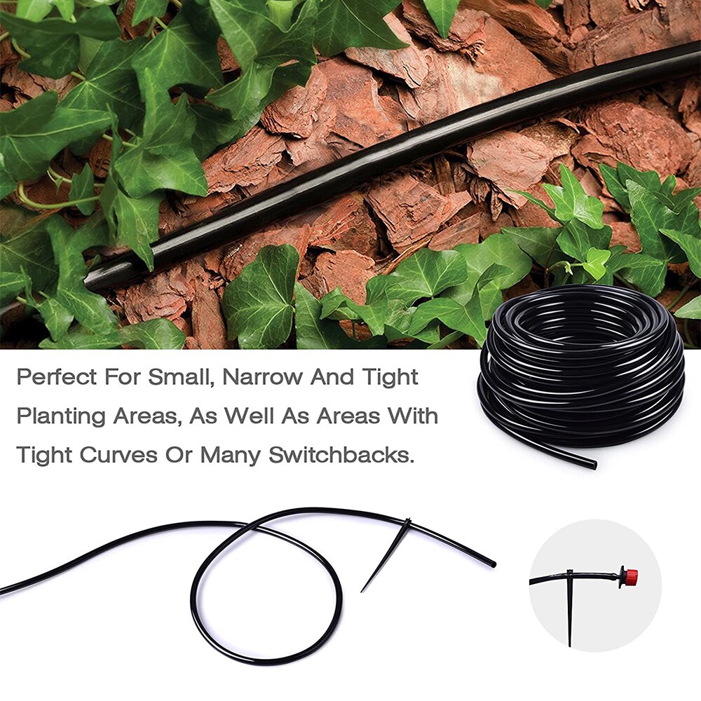 5m 3/5mm 4/7mm 8/12mm Hose PVC Micro Drip Irrigation Tube Plants Sprinkler Pipe Greenhouse Agriculture Micro Irrigation Hose