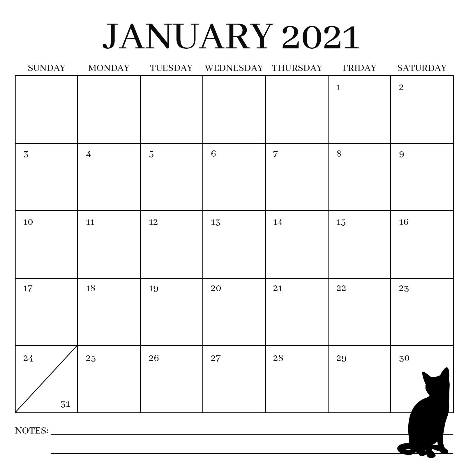 CALENDAR for Cat Lovers, Crazy Cat Lady, Animal Lover