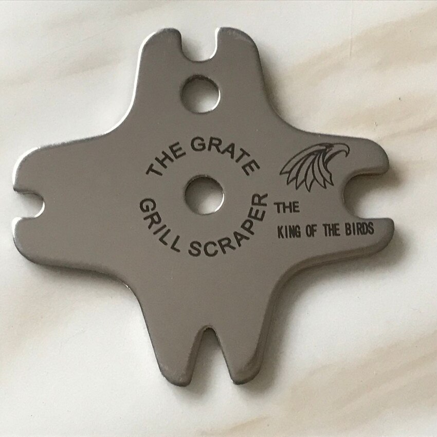 Portable Metal BBQ Grills Grate Cleaner Cleaning Barbecue Scraper Scrubber Tool Stainless Steel Grill Scraper BBQ Accessories: C