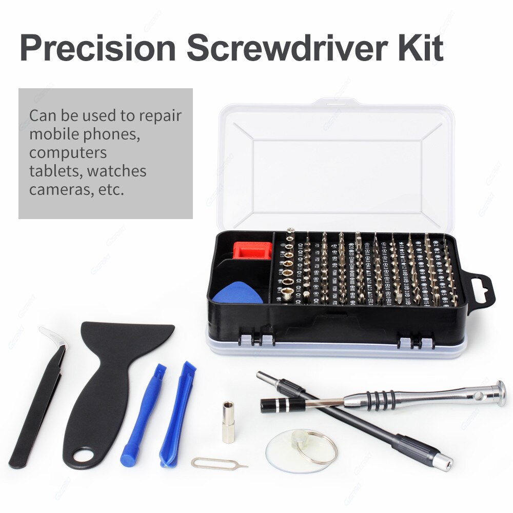 Professionele Mobiele Telefoon Reparatie Tools Set Met 98 Pcs Bits Precisie Schroevendraaier Set Voor Iphone Ipad Macbook Laptop Tablet Reparatie