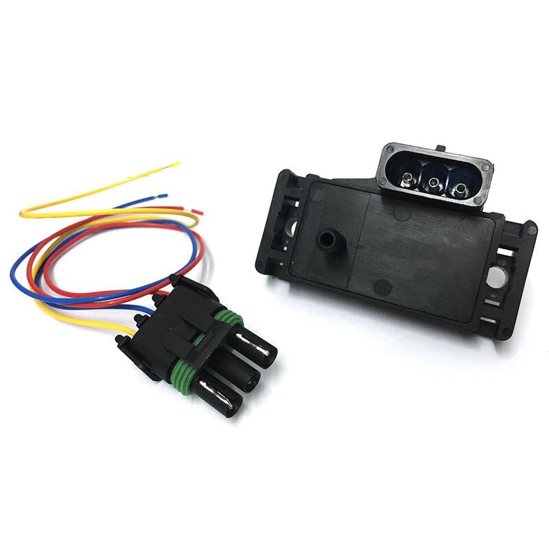3 Bar Kaart Manifold Absolute Druksensor Turbo Boost Draad Plug Pigtail 12223861 Voor Cadillac Chevrolet Pontiac Buick