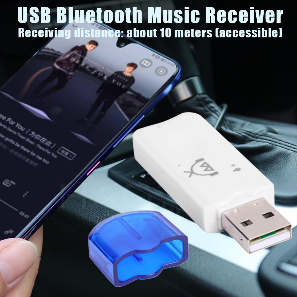 BT-470 Auto Usb Bluetooth A2DP Stereo Music Receiver Draadloze Handsfree Adapter Geschikt Voor Auto Of Thuis Bluetooth Muziek Ontvanger