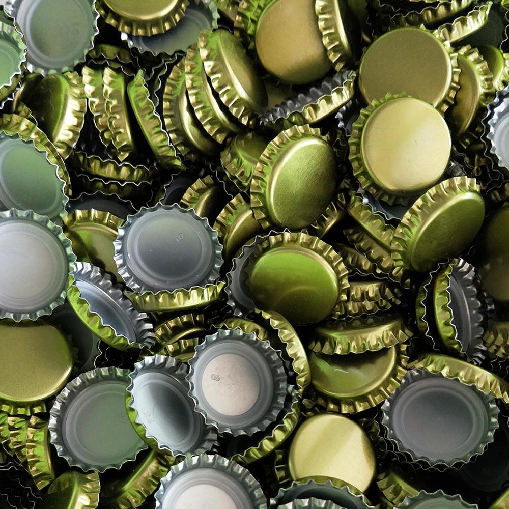 100pcs/lot Home Brewing Beer bottle cap For DIY home Brewing Beer Tool Bottle cap of beer sealed in bar winery Metal cover