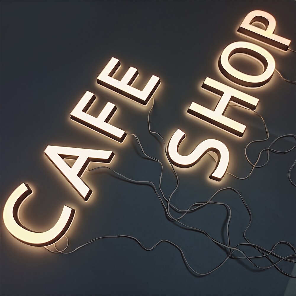 Acrylic LED luminous signs Business Lighting Advertising Sign LED Signboard Outdoor Waterproof Custom Advertisment Letters