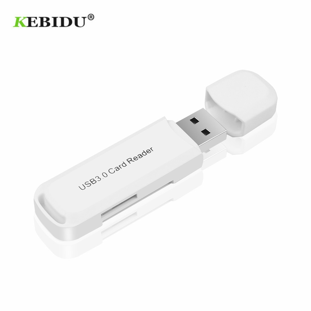 Kebidu usb 3.0 multi smart card reader usb 3.0 sd/ micro sd tf otg smart memory card adapter for laptop card reader sd card reader