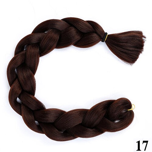 Difei syntetiske 82 " jumbo fletningshår skridtfletninger ren farve blå pink lilla fletning hair extensions: #26