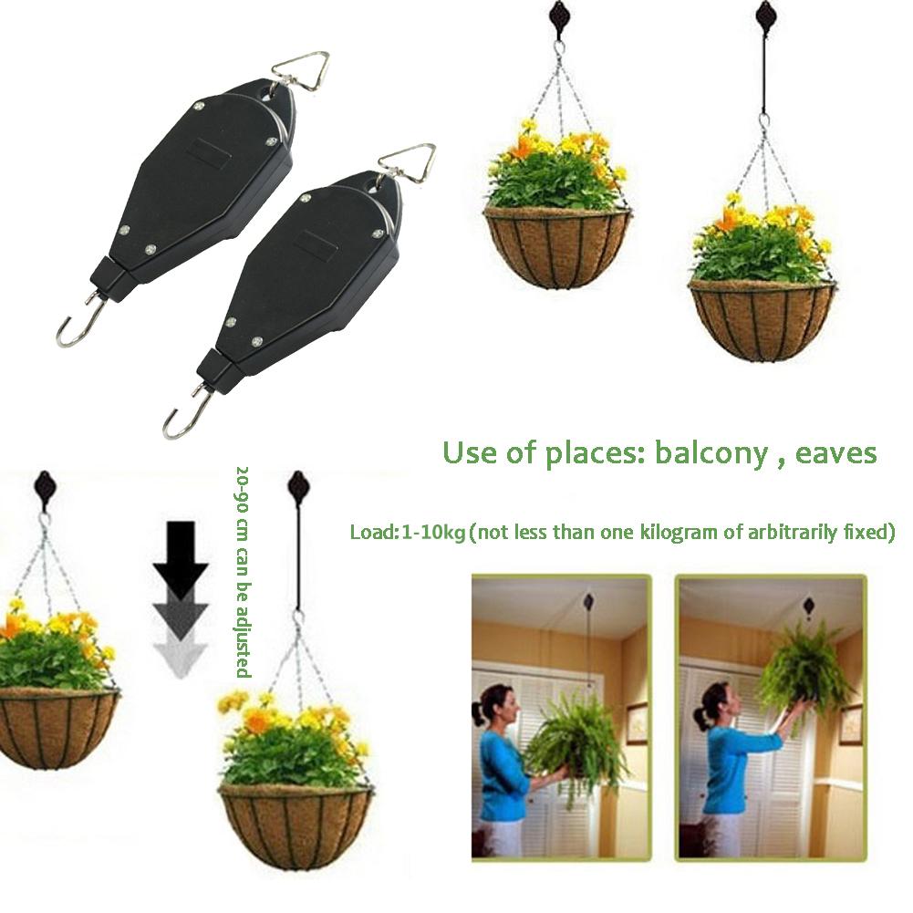 Adjustable Plant Hanger Hook with Locking Mechanism for Hanging Plants, Garden Flower Baskets, Pots and Bird Feeders