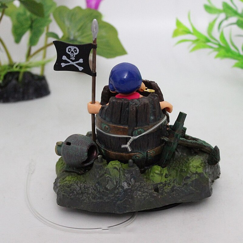 Aquarium decoratie piraat in ton aquarium ornament decoratie voor aquarium tank  w97 geweldig