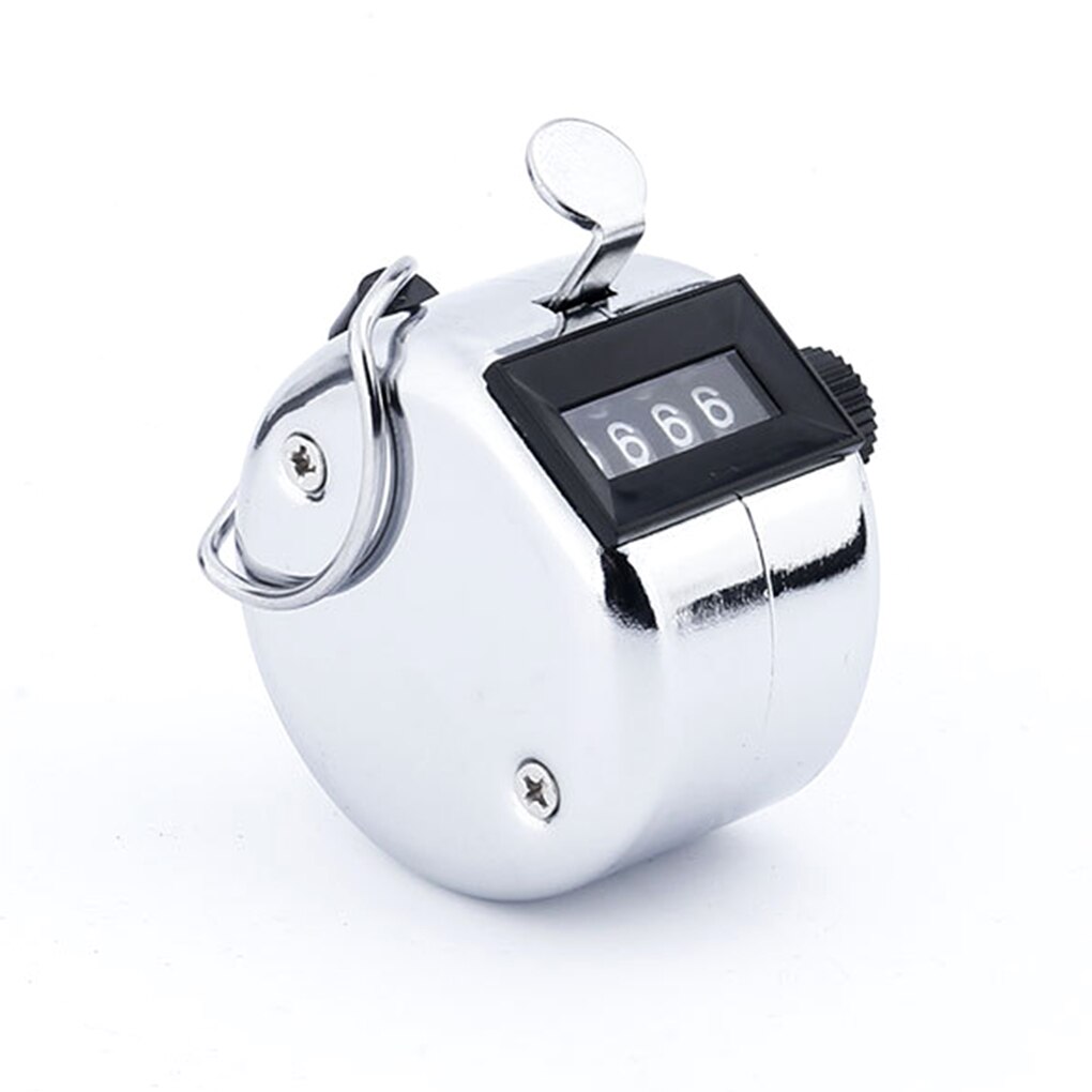 2Pcs Mechanical 4-Bit Counter Resettable Sports Soccer Football Basketball Golf Manual Press Number Counting Device