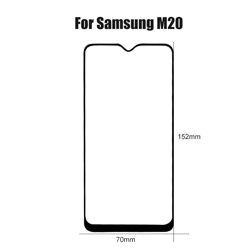 3Pcs Gehard Glas Voor Samsung Galaxy A10 A20 A30 A40 A50 A60 A70 A80 A90 Screen Protector Voor Samsung m10 M20 M30 M40 A51 A20E: For Samsung M20