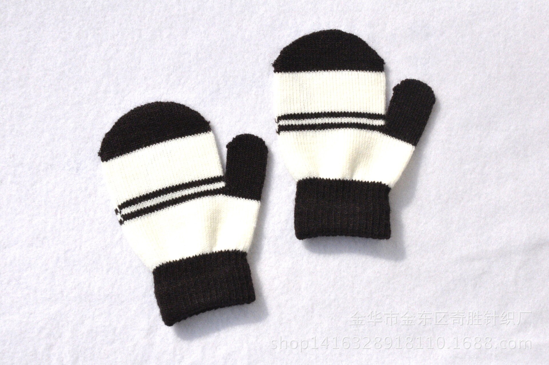 1-4 jahre Baby Gestrickte Handschuhe Baby betroffen Handschuhe Winter Mädchen Jungen Halb Finger kippen Abdeckung Fäustlinge freundlicher Jungen herbst Mädchen Fäustlinge: Weiß