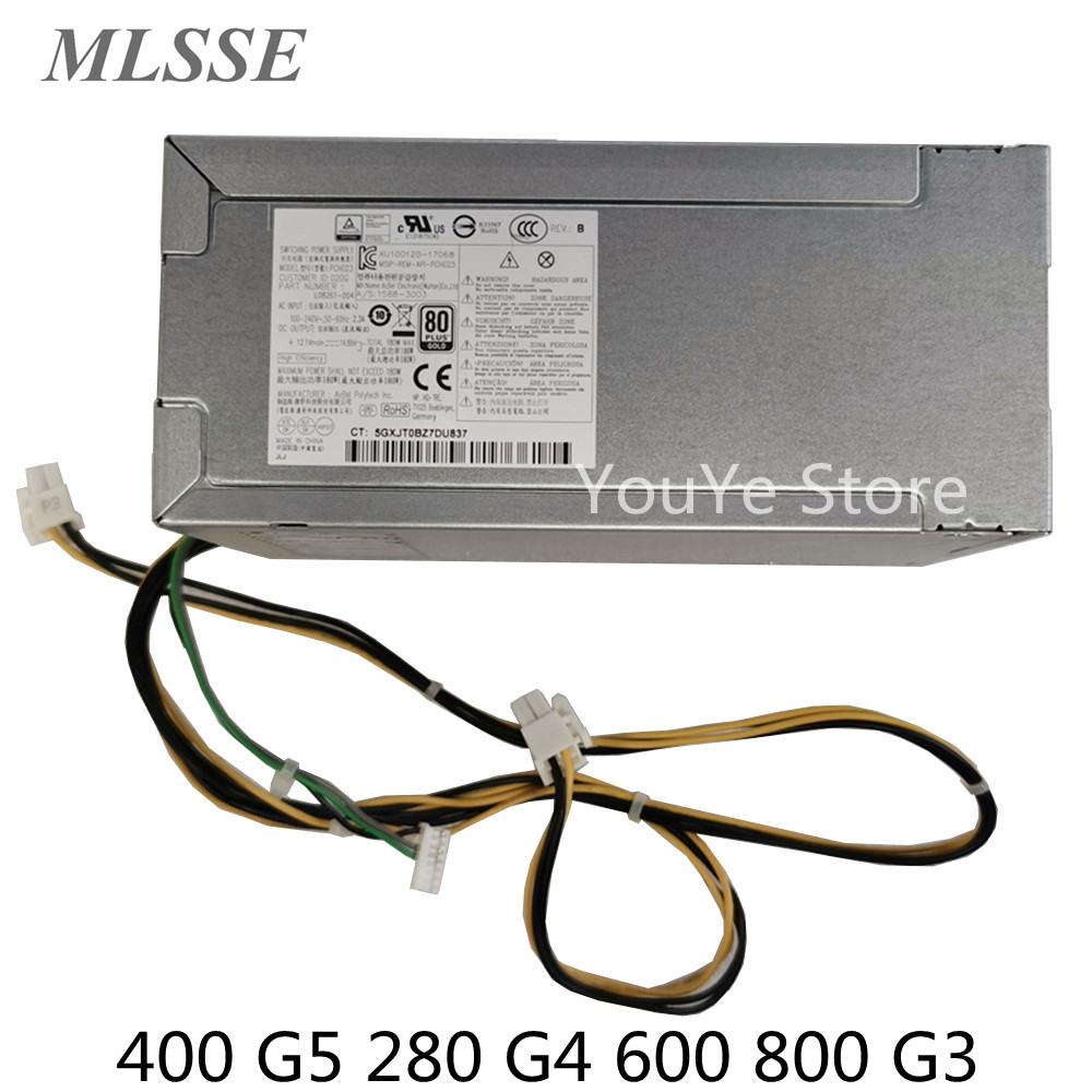 Originele Voor Hp Prodesk 400 G5 280 G4 600 800 G3 Desktop 180 Watt Voeding L08261-004 PCH023 100% getest Snelle