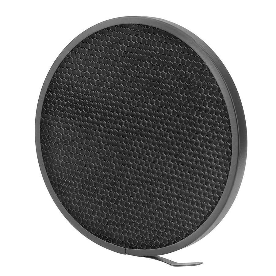 Grille légère noire de réflecteur de Studio de photographie d'alliage d'aluminium pour le réflecteur Standard de caméra de lumière vidéo de diamètre de 16.8cm