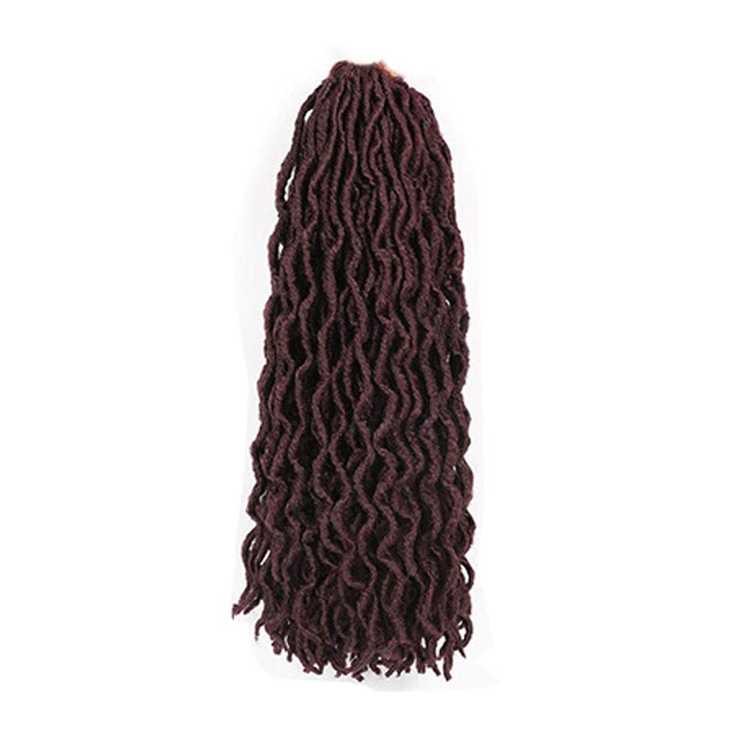 Curly Crochet Braids Hair Extensions 18 Inch Ombre Blond Soft Goddess Synthetic Braids Crochet Braids Hair: 99j