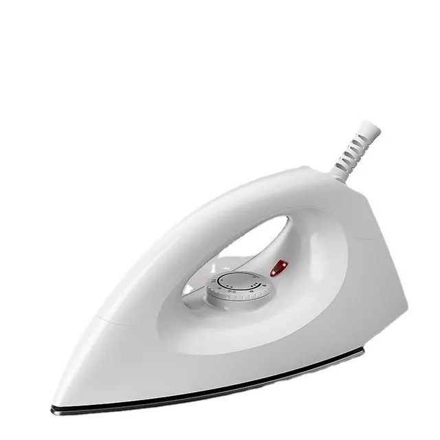 Electric Iron 1000W 5 Gear Adjustable Household Dry Ironing without Water Iron Drilling Heat Transfer for Home Travel: Burgundy