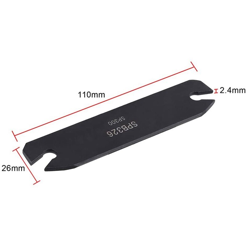 SPB26-3 Parting Grooving Cut-Off Blade Tool Holder 26mm + 10Pcs NC3030 Gold Cutter Inserts Turning Tools
