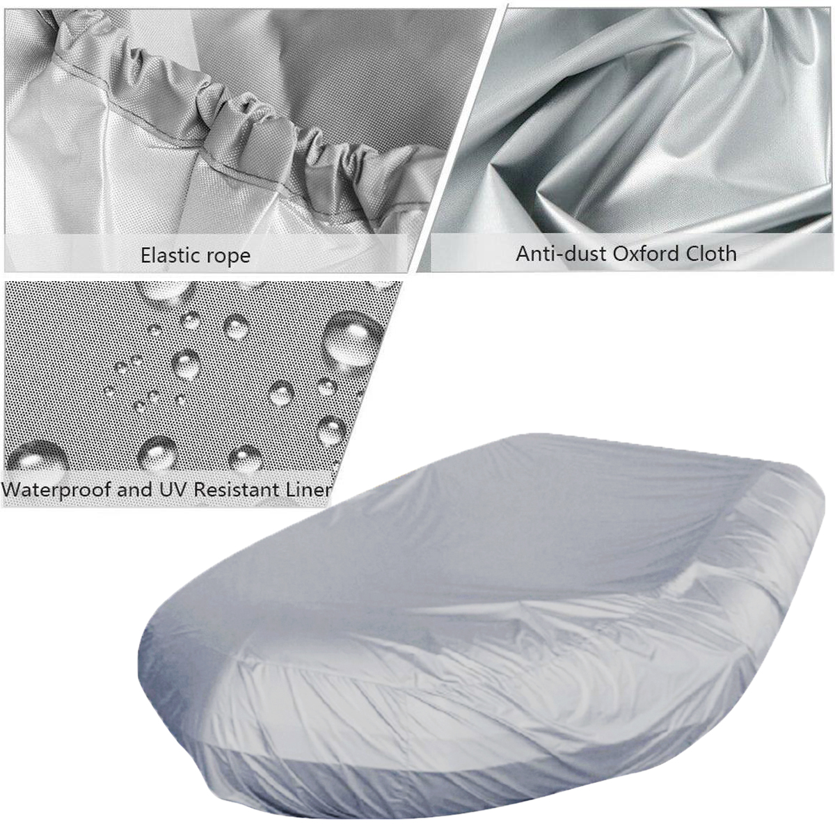 V-vorm Marine Boot Cover Grote Waterdichte Stofdichte AntiUV Regen Sneeuw Opblaasbare Boot Rubberboot Vissen Rubberboot Universele Hoes