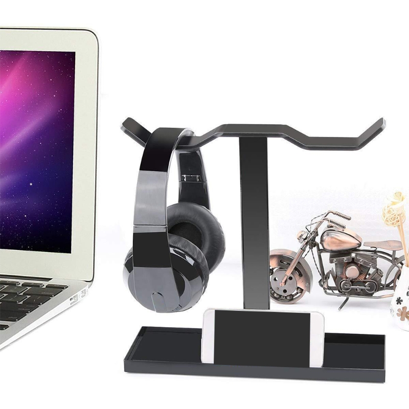 Universele Anti-Kras Hoofdtelefoon Stand Headset Houder Gaming Headset Zware Dubbelzijdige Opknoping Koptelefoon Hanger