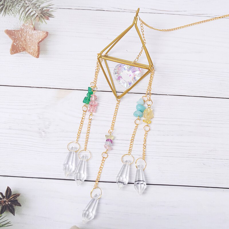 Sun Catchers Crystal Pendant Light Catcher Rainbow Chaser Hanging Wind Chimes