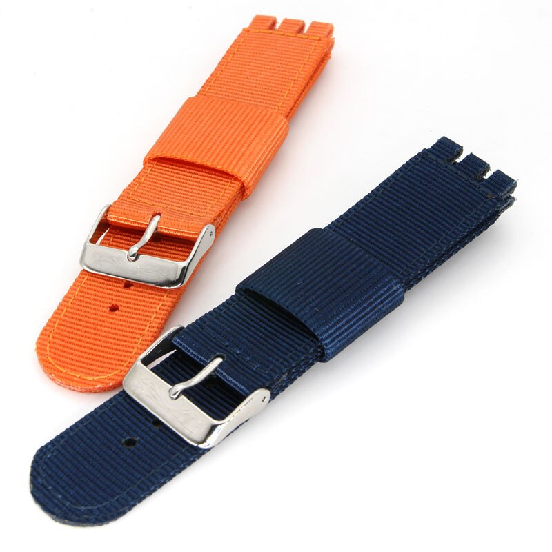 Ballistic Two Piece 19mm Nyon Watch Band Strap Nylon Watch Replacement for Swatch