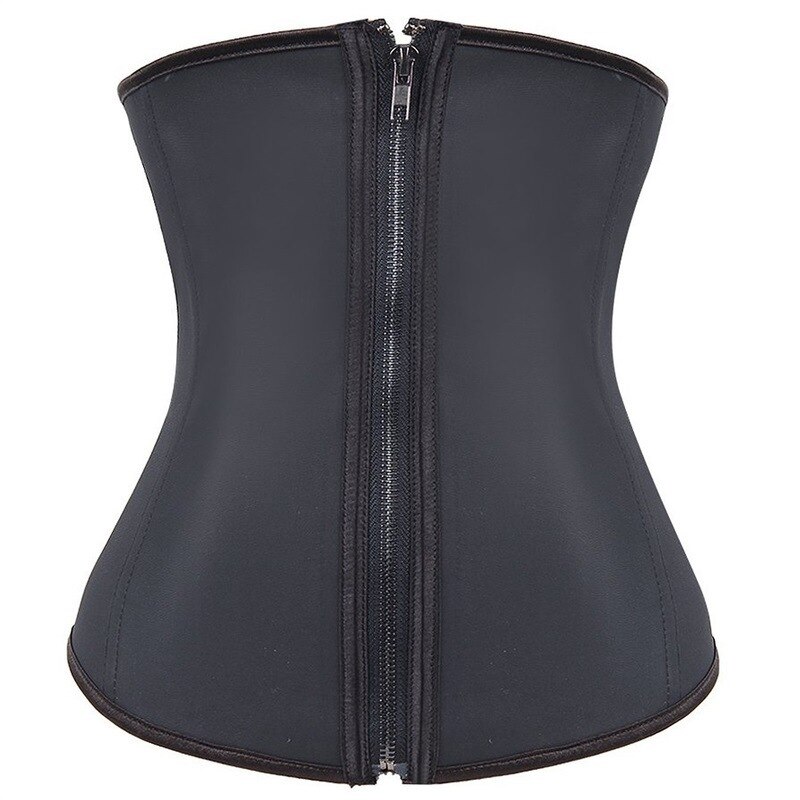 Gaine Amincissante à la taille, Zip et 3 crochets, Gaine de taille, désossée en acier et sculpteur du corps, cintrée à la taille, Corset, Gaine Amincissante