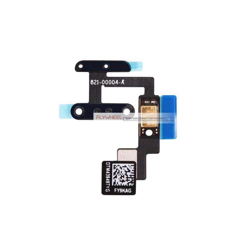 1pcs Power Button Flex Cable With Microphone For iPad 6 Air 2 A1566 A1567 Volume Switch Side Button Connector Ribbon Parts: Air 2 Power