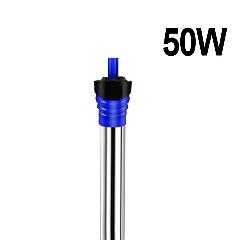 110V/220V 500W acuario calentador sumergible del tanque de peces de pantalla LED ajustable varilla para calentar agua Control de la temperatura constante: 50W / EU Plug