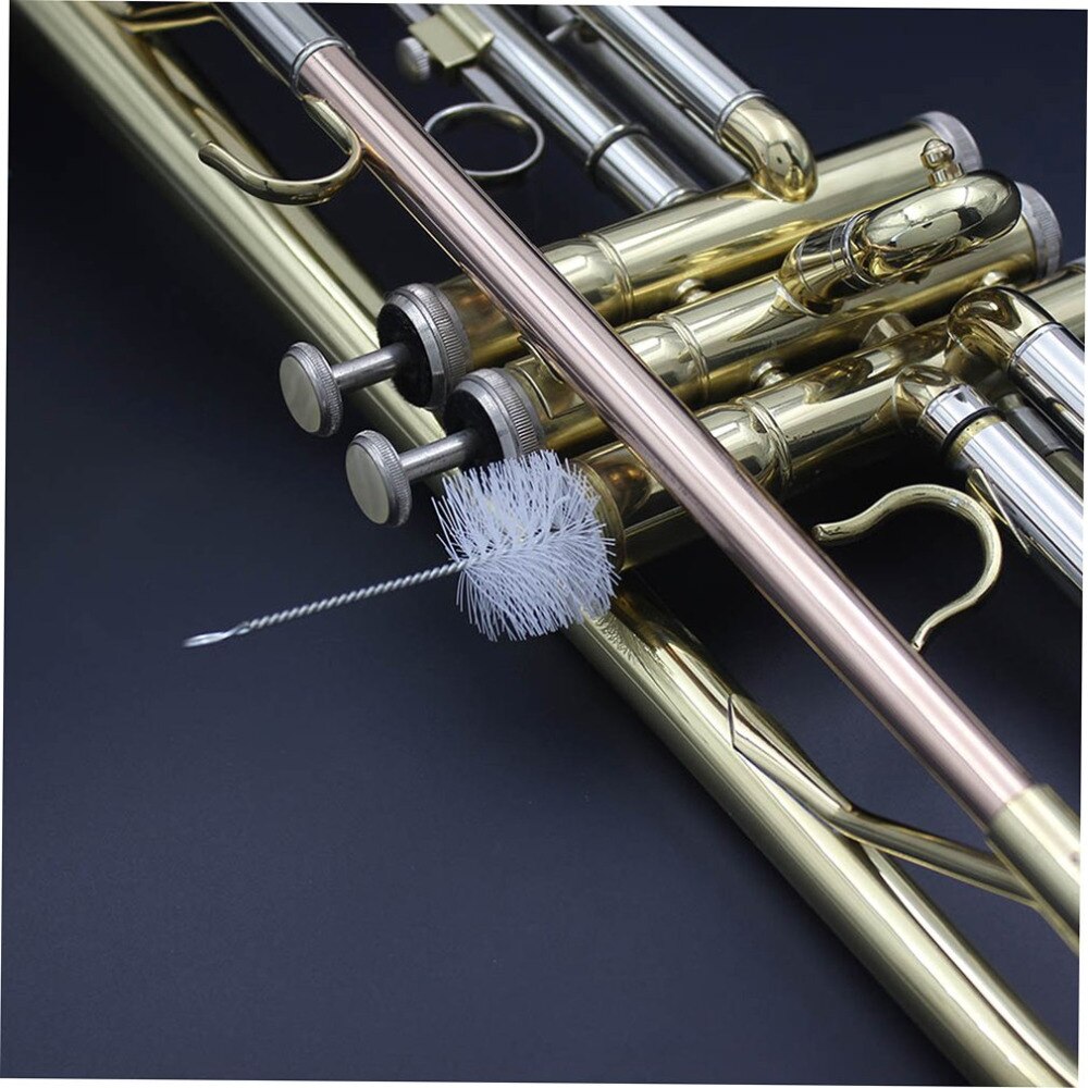 3 uds Accesorios para Instrumentos Musicales pequeño Kit de limpieza cepillo de cuerda boquilla cepillo pistón cepillo