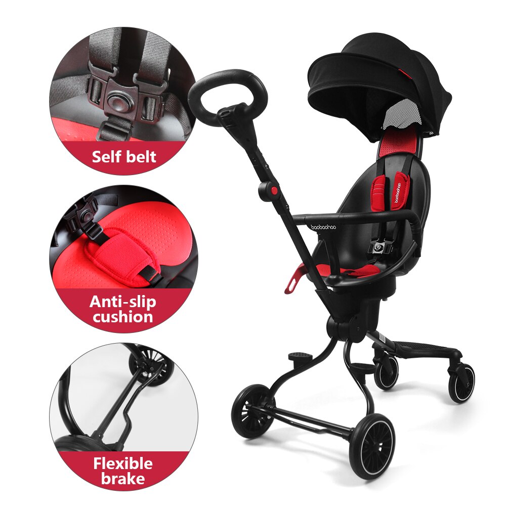 Deluxe Baby Stroller Wagon Portable Folding Baby Car Lightweight Pram Baby Carriage Stroller to Spain Germany Netherlands