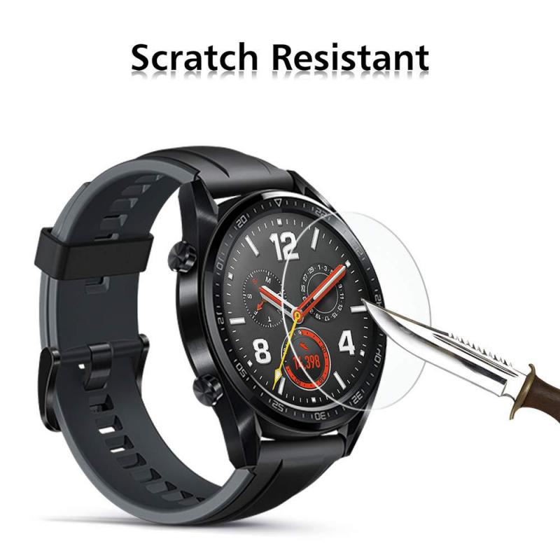 2pcs 35,5mm Für Huawei Uhr GT SmartWatch Gehärtetem Glas Bildschirm Film Schutz Anti Explosion Anti-shatter Bildschirm schutz Film