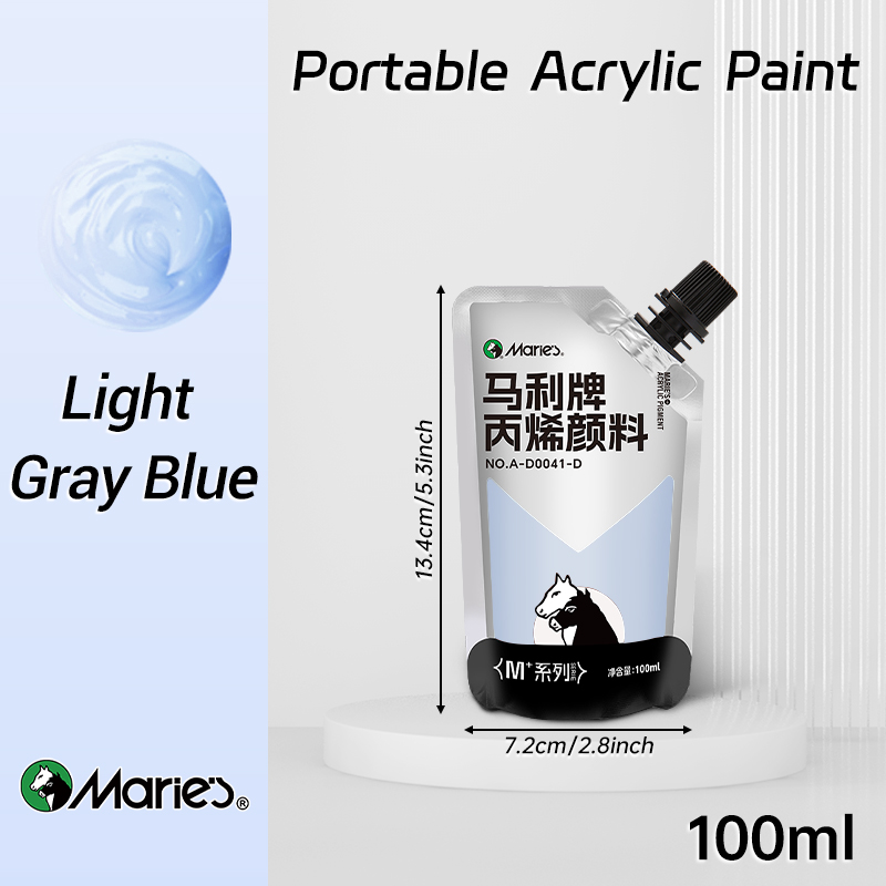 100 ml Marie-Acrylfarbe, verschiedene Farben, wasserfest, Pigmente zum Basteln, Felsen, Holz, professionelle Pigmente für Erwachsene, Künstler