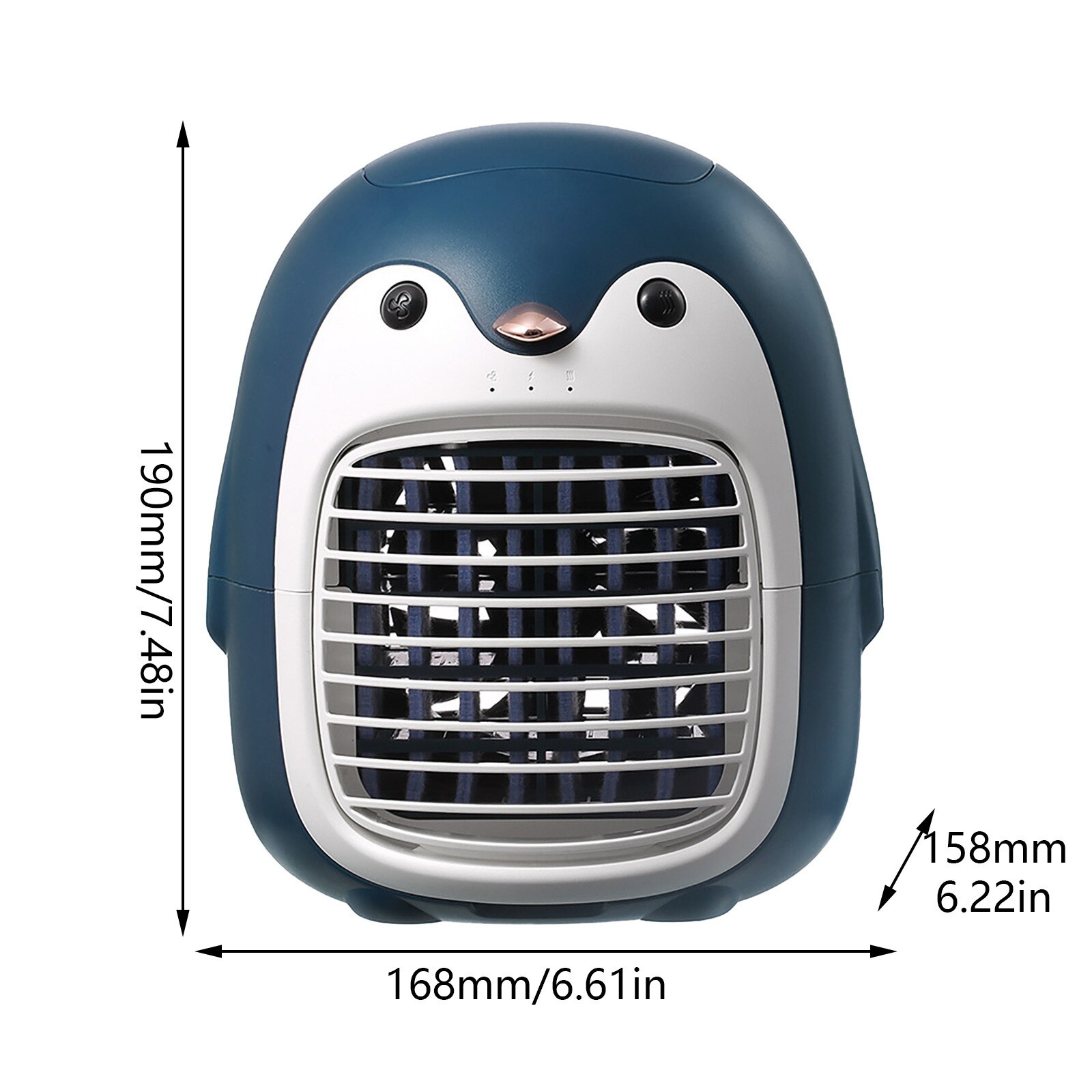 Penguin Water Cooling Fan Air Cooler Office Desktop Household Portable Air Conditioning Fan USB Water Cooling Fan Gadgets