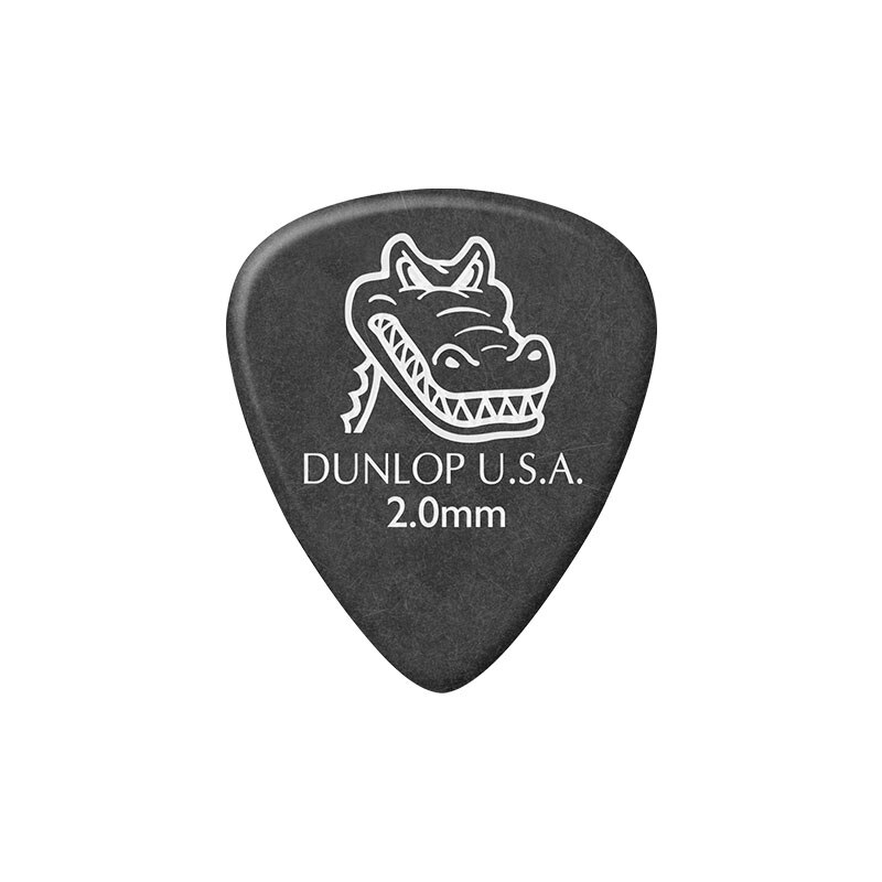 1 pièce de guitare Dunlop Gator Grip médiator pièces de guitare Vintage accessoires médiator guitare 0.58/0.71/0.96/1.14/1.50/2mm: 2.00mm