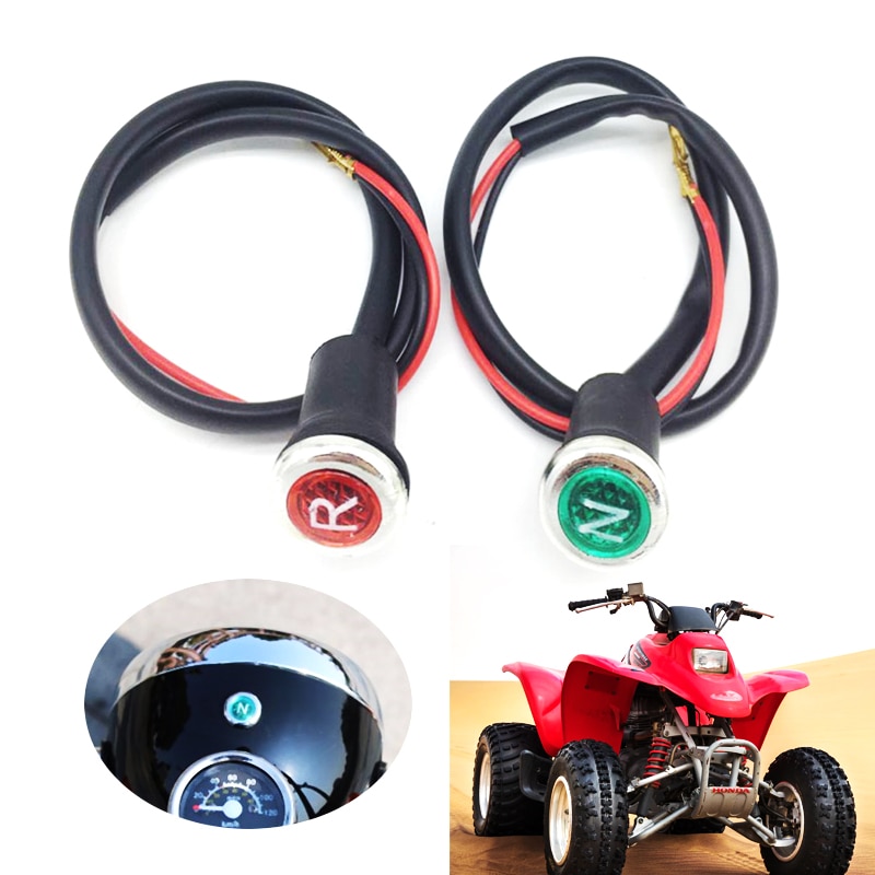 2 Pcs ATV Reverse &amp; Neutral Light Indicator For 90/110/125/150/200/250/300cc ATV Quad Sunl/Taotao/Eagle/Loncin Etc DC 12V