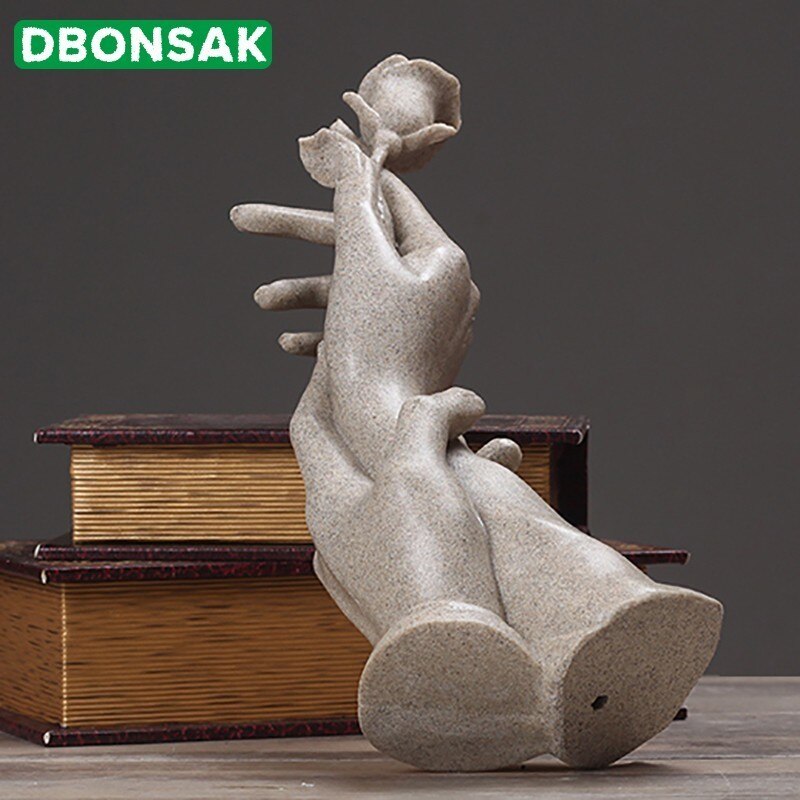 Abstrakt skulptur dekoration bryllup hjem stue vinskab cafe dekoration hjem håndværk haveskulptur