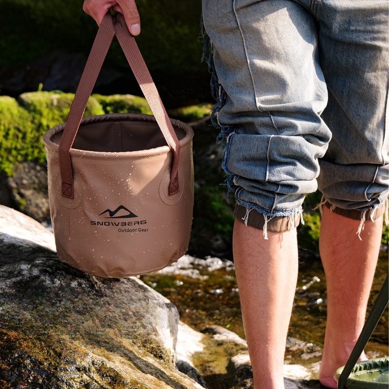 Folding Camping Cube Water Bucket Foldable Collapsible Bucket Camp Supplies For Tourism Car Wash Fishing Car Camping Accessories