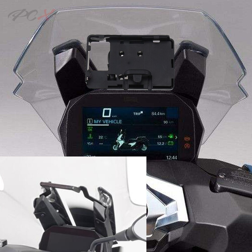 Soporte de montaje de navegación para teléfono inteligente con GPS para motocicleta, soporte adaptador de para C400X C 400x