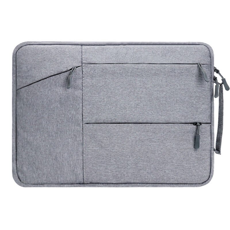 Manga del ordenador portátil maletín caso para MacBook Air 13,3 13 15 15,4, 15,6 16 pulgadas Huawei Matebook D 14 X Pro Samsung Notebook cubierta: Gris / 15,6 pulgadas